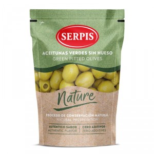ACEITUNA SERPIS VERDE MANZANILLA NATURE S/H 175 GR.