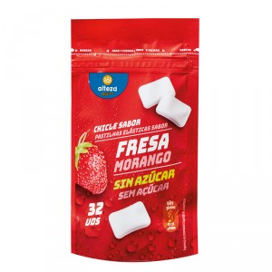 CHICLE ALTEZA FRESA SIN AZUCAR 32 UNDS 46 GRS