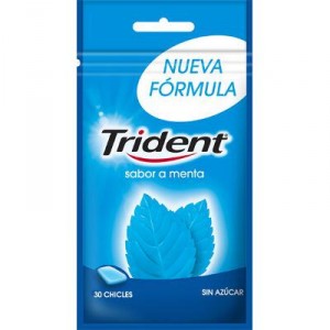 CHICLE TRIDENT MENTA 43,5 GRS.
