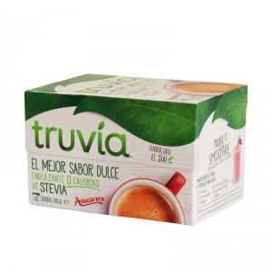 EDULCORANTE TRUVIA CON STEVIA CAJA 40 SOBRES X 1 GRS