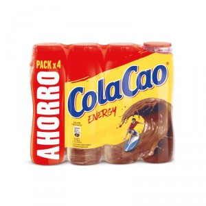 BATIDO CACAO COLA CAO ENERGY PACK 4 UNDS X 188 ML.