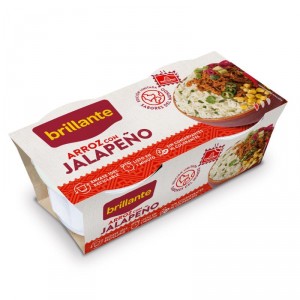 ARROZ BRILLANTE CON JALAPEÑO VASITOS PACK 2 UNDS X 125 GR.