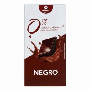 CHOCOLATE ALTEZA NEGRO 52% CACAO 0% AZUCARES AÑADIDOS 100 GR