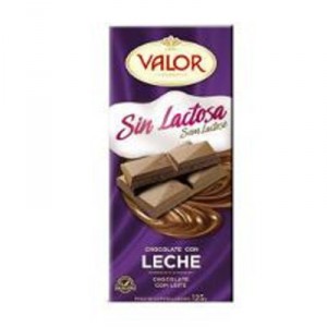 CHOCOLATE VALOR CON LECHE SIN LACTOSA 100 GRS