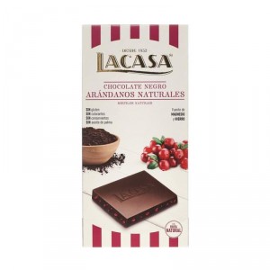 CHOCOLATE LACASA NEGRO ARANDANOS 100 GRS