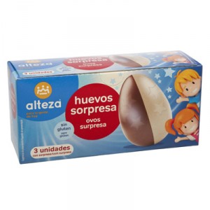 HUEVO ALTEZA SORPRESA CHOCOLATE PACK 3 UNDS 60 GRS