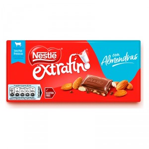 CHOCOLATE NESTLE EXTRAFINO ALMENDRA 123 GRS