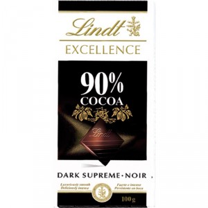 CHOCOLATE LINDT EXCELLENCE NEGRO 90% CACAO 100 GRS.