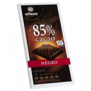 CHOCOLATE ALTEZA NEGRO 85% DE CACAO 100 GRS