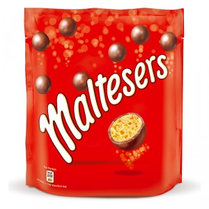 BOLAS CHOCOLATE MALTESERS RELLENAS POUCH 175 GRS.