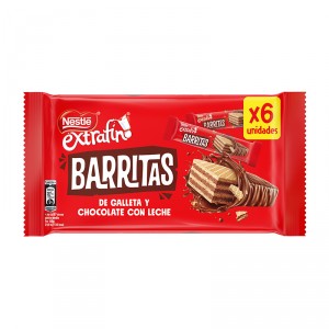 BARRITAS NESTLE GALLETA CHOCO LECHE P-6UN.