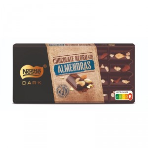 CHOCOLATE NESTLE DARK ALMENDRAS 150 GRS