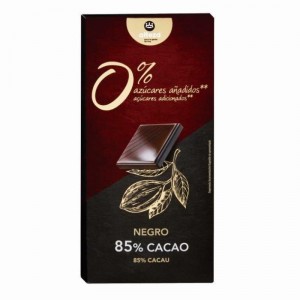 CHOCOLATE ALTEZA NEGRO 85% CACAO 0% AZUCARES AÑADIDOS 100 GR