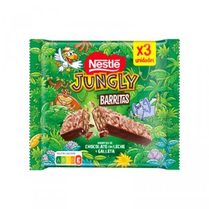 CHOCOLATINA NESTLE JUNGLY PACK 3 X 34 GRS.