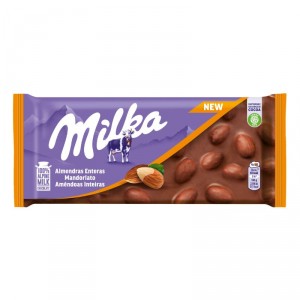 CHOCOLATE MILKA ALMENDRAS ENTERAS 100 GRS.