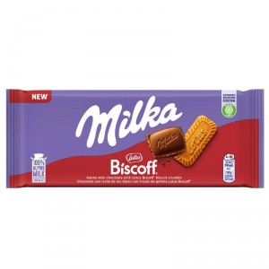 CHOCOLATE MILKA GALLETA LOTUS BISCOFF 90 GRS.