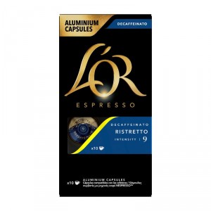 CAFE L'OR ESPRESSO RISTRETTO DECAFFEINATO 10 CAPSULAS