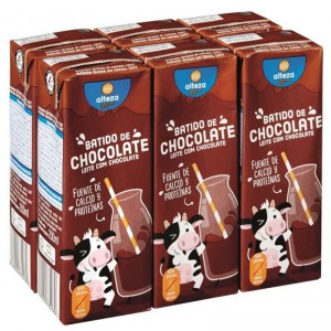 BATIDO ALTEZA CHOCOLATE PACK 6 UNDS X 200 ML.