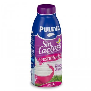 LECHE PULEVA S/LACTOSA DESNATADA BOT.LITRO