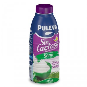 LECHE PULEVA S/LACTOSA  SEMIDESNAT.BT.LITRO