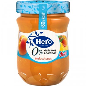 CONFITURA HERO DIET MELOCOTONES 280 GR.