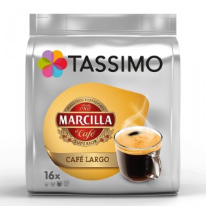 CAFE TASSIMO MARCILLA LARGO 16 MONODOSIS 132,8 GRS