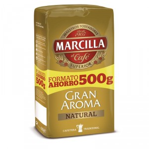 CAFE MARCILLA MOLIDO GRAN AROMA NATURAL 500 GRS
