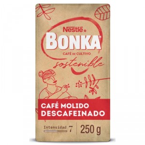 CAFE BONKA MOLIDO DESCAFEINADO NATURAL 250 GRS