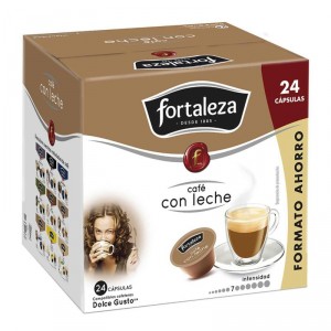 CAFE FORTALEZA CON LECHE 24 CAPS 240 GRS. COMP. DOLCE GUSTO