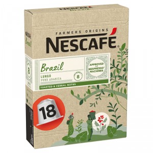 CAFE NESCAFE FARMERS ORIGINS BRAZIL BY NESPRESSO 18 CAPSULAS