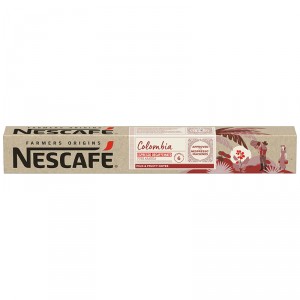 CAFE NESCAFE FARMERS ORIGINS COLOMBIA DECAF BY NESPRES.10CAP