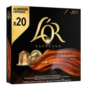 CAFE L'OR ESPRESSO COLOMBIA 20 CAPSULAS