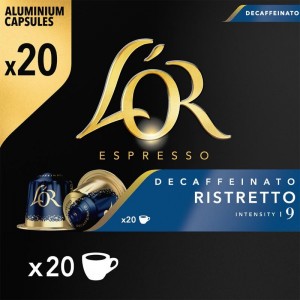 CAFE L'OR ESPRESSO RISTRETTO DECAFFEINATO 20 CAPSULAS