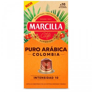CAFE MARCILLA COLOMBIA 10 CAPSULAS X 5,2 GRS.