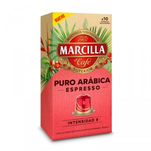 CAFE MARCILLA PURO ARABICA ESPRESSO 10 CAPSULAS