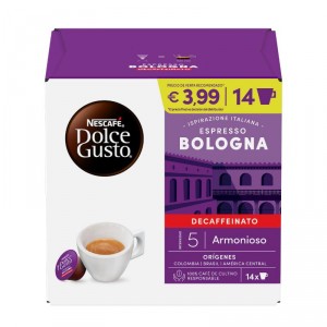 CAFE NESCAFE DOLCE GUSTO DESCAFEINADO BOLOGNA 14 CAPS 77 GRS