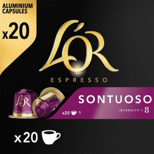CAFE L'OR ESPRESSO SONTUOSO 20 CAPSULAS X 5,2 GRS.