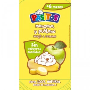 BOLSITA PASITOS BABYFOOD MANZANA Y PLATANO 120 GRS