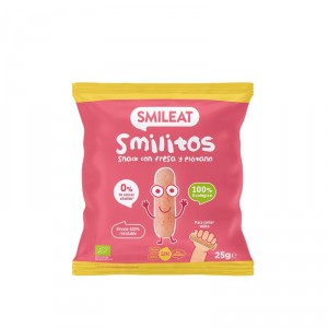 SNACK SMILEAT SMILITOS FRESA/PLATANO 25 GR.