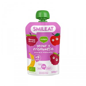 POUCH SMILEAT YOGUR-FRAMBUESA ECO 100 GRS.