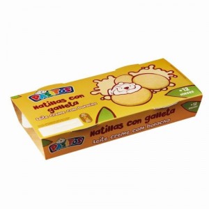 NATILLAS PASITOS CON GALLETA PACK 2 UND X 110 GRS