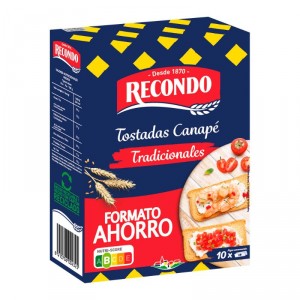 TOSTADA RECONDO CANAPE CUADRADA NORMAL 200 GRS