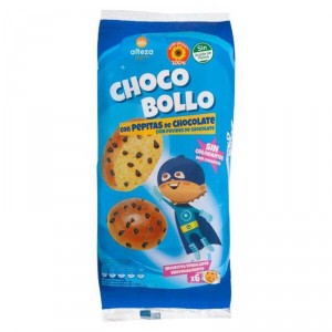 BOLLO ALTEZA CON PEPITAS DE CHOCOLATE 6 UNDS 240 GRS