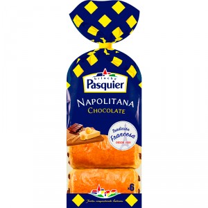 NAPOLITANA PASQUIER CHOCOLATE PACK 6 UNDS 270 GRS
