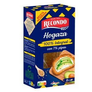 PAN HOGAZA RECONDO 100% INTEGRAL CON PIPAS 240 GRS