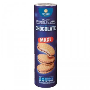 GALLETAS ALTEZA MAXI RELLENAS DE CREMA DE CHOCOLATE 500 GRS