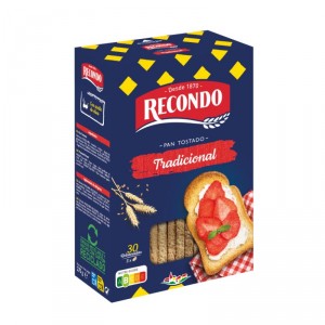 PAN RECONDO TOSTADO TRADICIONAL 30 REBANADAS 270 GRS