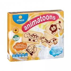 GALLETA ALTEZA TOSTADA ANIMATOONS INFANTIL 600 GRS