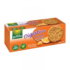 GALLETA GULLON DIGESTIVE AVENA NARANJA 425 GRS