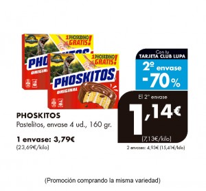 PASTELITO PHOSKITOS PACK 4 UNDS 160 GRS